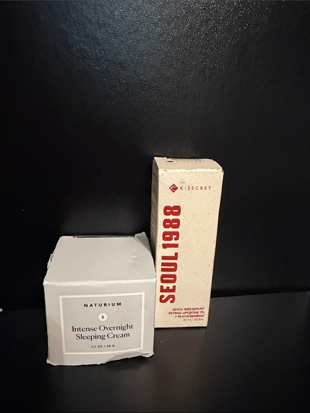 NEW K-Beauty Skincare Bundle Naturium Sleeping Cream & K-Secret Serum